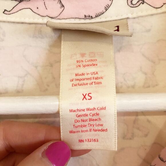 BedHead Pajama Top Pink Elephant - Picture 6 of 6